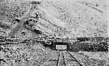 Tram above the Glory Hole at the Orient Mine - San Luis Valley Historical Society